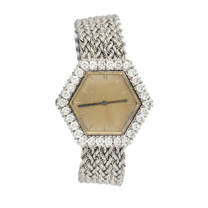 Montre BOUCHERON - Bracelet montre, or gris et diamants 58 Facettes DV0668-4