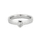 Bague 53 Bague jonc or gris diamant coeur 58 Facettes DV5390-7-53-2