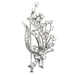 Broche 5.8 x 2.7 Broche " Gerbe" or gris 18K et diamants 58 Facettes DV0713-1-5.8 x2.7