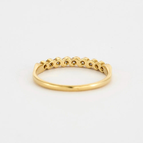 Bagues 53 Demie Alliance or jaune diamants 58 Facettes DV5390-5-53-2