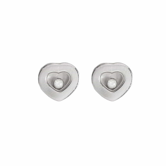 Boucles d'oreilles CHOPARD - HAPPY DIAMOND - boucles d'oreilles or gris diamants 58 Facettes DV0509-1