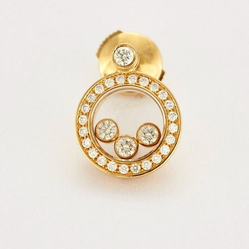 Boucles d'oreilles CHOPARD - Boucles d'oreilles Happy Diamond or jaune 58 Facettes DV0492-1