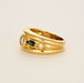 Bague 55 Bague en or jaune, saphir et diamants 58 Facettes DV5140-3-DV0736-1