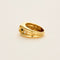 Bague en or jaune, saphir et diamants
