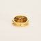 Bague en or jaune, saphir et diamants