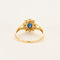 Bague 59 Bague en or jaune saphir diamants 58 Facettes DV0687-3-59-2