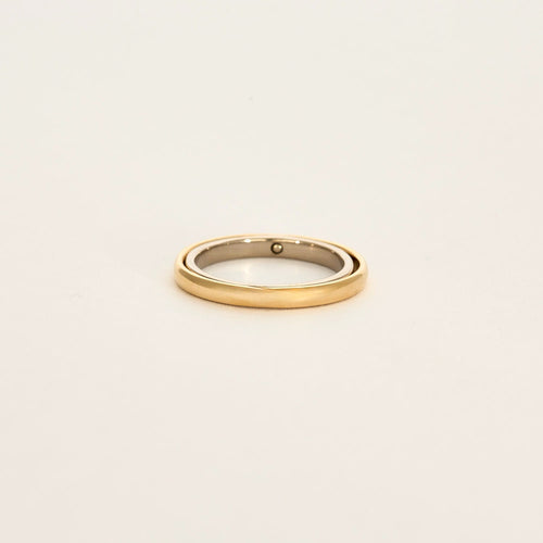 CHARLOTTE CHESNAIS - Ellipse Bold - Bague or jaune et or gris