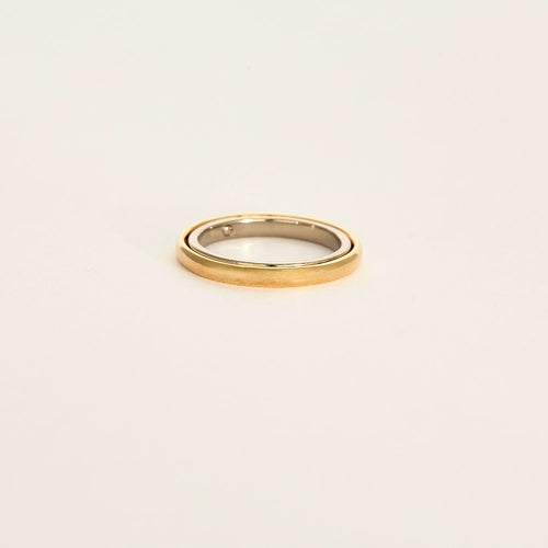 CHARLOTTE CHESNAIS - Ellipse Bold - Bague or jaune et or gris