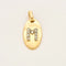 Pendentif 3.9 x 1.9 Pendentif "M" ovale or jaune 18K et diamants 58 Facettes DV0710-2-3-4
