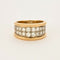 Bague 54 Bague bandeau en or jaune 18K et diamants 58 Facettes DV0710-54-3