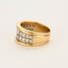 Bague 54 Bague bandeau en or jaune 18K et diamants 58 Facettes DV0710-54-3