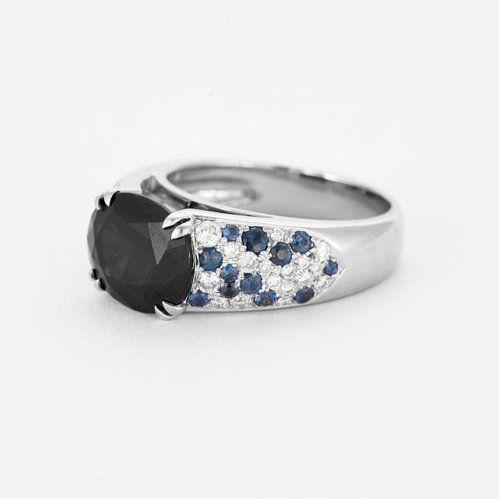 Bague 56 Mauboussin - Bague Nuit d'Amour or gris saphirs et diamants 58 Facettes DV4694-1