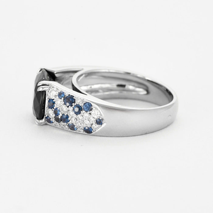 Bague 56 Mauboussin - Bague Nuit d'Amour or gris saphirs et diamants 58 Facettes DV4694-1