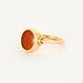 Bague 56.5 Bague en or jaune 18K et intaille cornaline antique 58 Facettes DV0718-1-565