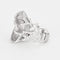 CHANEL - Cristaux glacés - Bague or gris, diamants, quartz