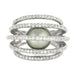 Bague LORENZ BAUMER - Bague en or gris diamants et perle 58 Facettes DV0615-3