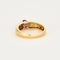 Bague 54 Bague jonc or jaune, rubis et diamants 58 Facettes DV4440-6