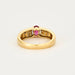 Bague 54 Bague jonc or jaune, rubis et diamants 58 Facettes DV4440-6