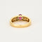 Bague 54 Bague jonc or jaune, rubis et diamants 58 Facettes DV4440-6