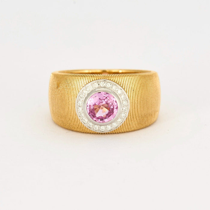 Bague 52 MAUBOUSSIN - Un été en toscane - or jaune et saphir rose 58 Facettes DV5707-6