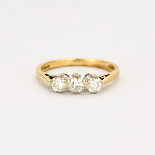 Bague 51 Bague en or jaune et diamants 58 Facettes DV5653-3-51-2