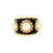 Bague 50 CHANEL - Baroque - Bague or jaune, émail noir et perles 58 Facettes DV6154-2