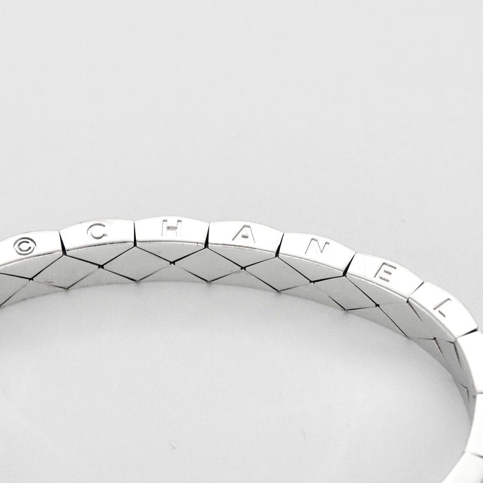 Bracelet CHANEL - Matelassé - Bracelet en or gris et diamants 58 Facettes DV6154-1