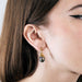 Boucles d'oreilles 1.40 x 1.10 Paire de Pendants d'oreilles or jaune, perles de Tahiti 58 Facettes DV0717-1-1.40 x 1.10