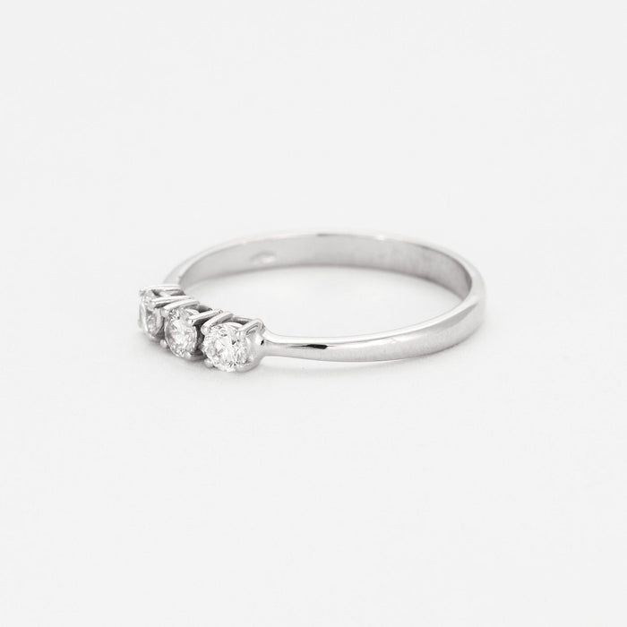 Bague 58 Bague en or gris, diamants 58 Facettes DV5778-1