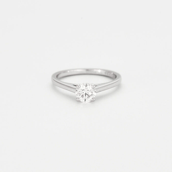 Bague 48 DE BEERS. Bague solitaire en platine et diamant 58 Facettes DV0722-1-48-2