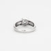 Bague 54 Bague jonc en or gris diamant 58 Facettes DV6202-2-54-3