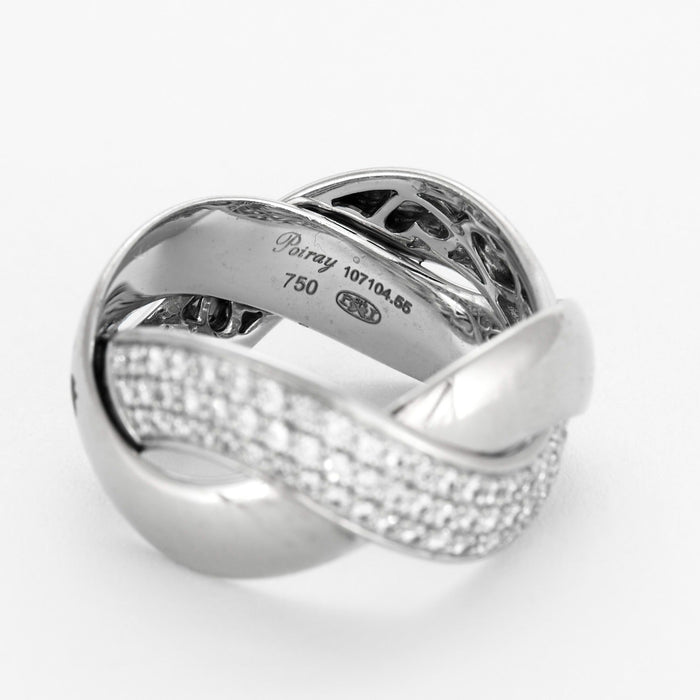 POIRAY - Braid - Ring in white gold and diamonds