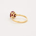 Bague 53 Bague en or jaune et rubis 58 Facettes DV0687-8-53-2