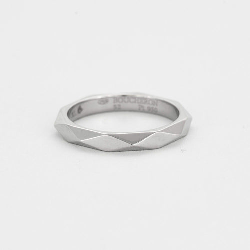 Bague 52 BOUCHERON- Alliance Facette en platine et diamants 58 Facettes DV5651-1