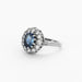 Bague 51 Bague en or gris saphir et diamants 58 Facettes DV4007-1