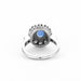 Bague 51 Bague en or gris saphir et diamants 58 Facettes DV4007-1