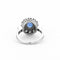 Bague 51 Bague en or gris saphir et diamants 58 Facettes DV4007-1