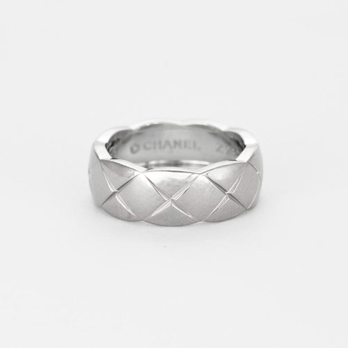 Bague 49 CHANEL Coco Crush Petit Modèle - Bague or gris 58 Facettes DV6404-1