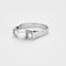 Bague 61 Bague en or gris, diamants et perle de culture 58 Facettes DV0013-25-61-2