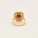 Bague 52 Bague en platine, or jaune, rubis et diamants 58 Facettes DV0780-1-52-1