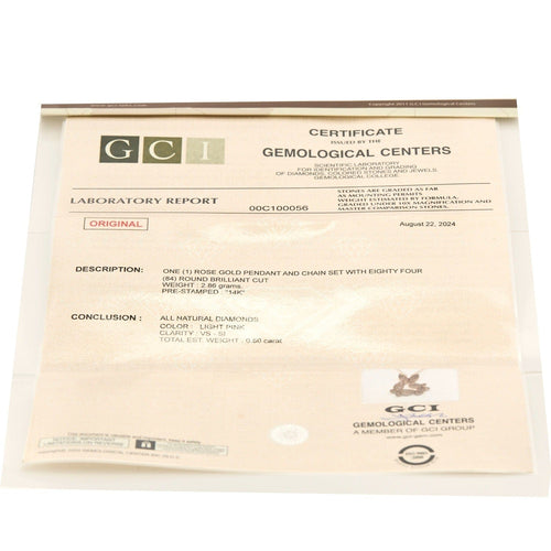 Pendentif Pendentif or rose, motif papillon 58 Facettes DV2241-2