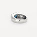 Bague 50 Bague jonc en or gris saphir et diamants 58 Facettes DV6507-1