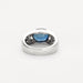 Bague 50 Bague jonc en or gris saphir et diamants 58 Facettes DV6507-1