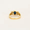 Bague 52 Bague or jaune, saphir 58 Facettes DV0726-7-52-1