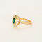 Bague 55 Bague marguerite or jaune, émeraude et diamants 58 Facettes DV0726-10-DV0736-1