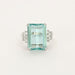 Bague 55 Bague or gris, aigue marine et diamants 58 Facettes DV0726-13-DV0736-1