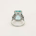 Bague 55 Bague or gris, aigue marine et diamants 58 Facettes DV0726-13-DV0736-1