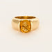 Bague 54 Bague Jonc or jaune et citrine 58 Facettes DV0726-12-54-3