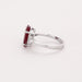 Bague 53 Bague or blanc, rubis et diamants 58 Facettes DV0671-13-53-2