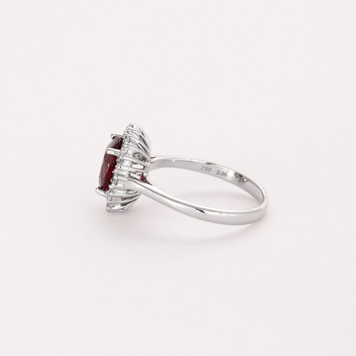 Bague 54 Bague Pompadour, rubis, diamants 58 Facettes DV0671-15-54-3